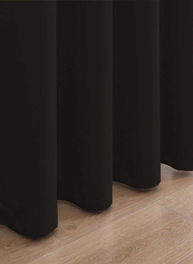 Upcortinassi Fire Resistant Curtain for School, Test Certification NFPA701, Rod Pocket Top, Black 52 x 63 inch, Pack of 1 Panel - Image 5